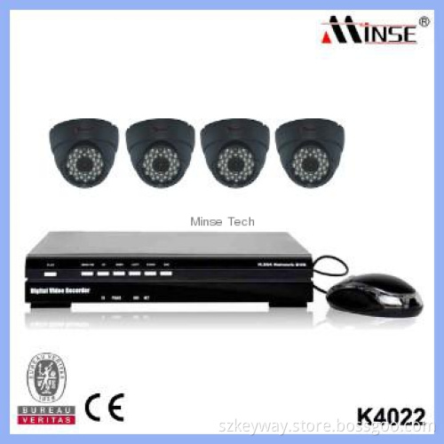 Cheap DIY 4CH CCTV DVR Kit, H.264 Home Security System with 4 Cameras